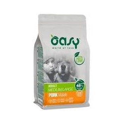 OASY dog  DRY ADULT maiale M/L one protein