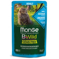 MONGE CAT BWILD busta acciughe 85 gr.