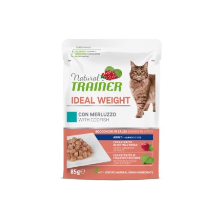 NATURAL TRAINER cat ideal weight busta merluzzo 85 gr.