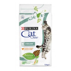 PURINA CAT CHOW cat ADULT STERILIZED 1.5 kg. pollo