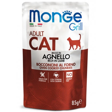 MONGE cat GRILL busta gr. 85 agnello