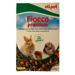 ALL PET Fiocco premium alimento per coniglio nano,cavia e porcellino d' India gr.600