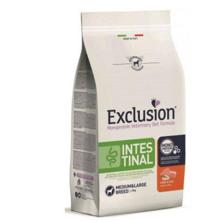 EXCLUSION dog Veterinary Diet Intestinal medium/large kg.2 maiale e riso